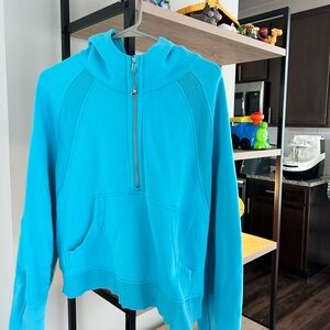 Lululemon Athletica Bright Blue Half-Zip Hoodie